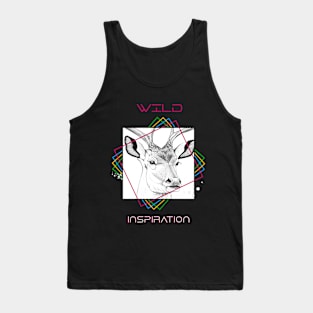 Deer Wild Nature Animal Illustration Art Drawing Tank Top